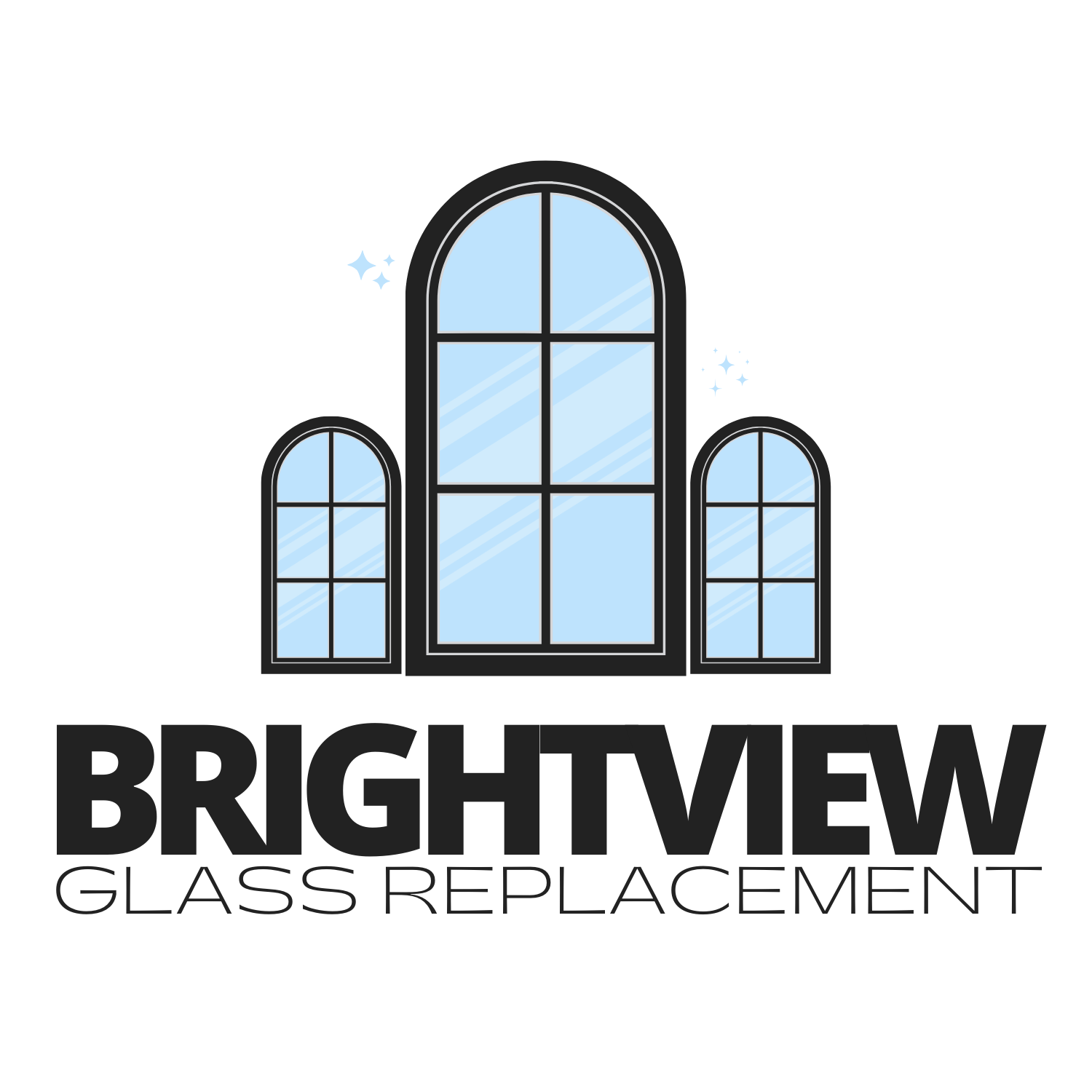 BrightView Glass Replacement Logo